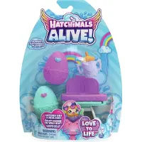 Spin Master Samlarfigurer - SPIN MASTER - Hatchimals Alive - Pack med 2 ägg - Hög stol - Inkluderade tillbehör Färgad