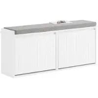 SoBuy Skobänk med dyna FSR98-XL-W