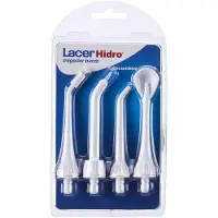 LACER Recharge hydropulseur buccal - LACER - Hidro Advanced - Lot de 4 - Nettoyage efficace - Accessoires inclus vit