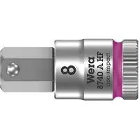 Wera 8740 A 05003339001 Inner-sexkantig Hylsnyckel-bitsinsats Låsfunktion 8 mm 8 mm 1/4