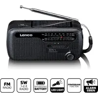 Lenco Nödradio MCR-113BK Svart