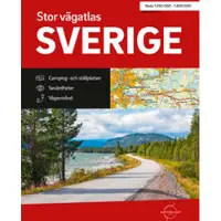 Stor Vägatlas Sverige , A3 format, spiral