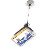 Durable Kortholder deluxe med yoyo 8307 til plastkort (10 stk.)