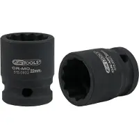 Ks Tools 5150922 515.0922 12-kant Kraft-hylsnyckelinsats 22 mm 22 mm 1/2