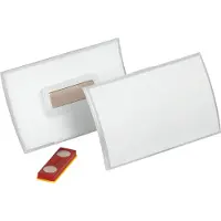 Durable 826019 Namnskylt CLICK FOLD (B x H) 90 mm x 54 mm Magnet 10 st