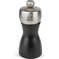 Peugeot Fidji, Saltkvarn, Svart, Rostfritt stål, Trä, Rostfritt stål, 120 mm