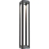 Maytoni LED pollare Royal Mile, Aluminium / grå / zink, Aluminium / grå / zink, Modern, LED-utomhuslampa