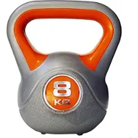 inSPORTline Kettlebell Vinyl med Gummiplattor (8 kg vinyl)