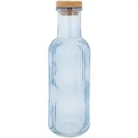 Barlife Glasflaska Blå Med Kork 1l Ø8,7x27,8cm