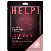Bergamo Help! Collagen Mask Sheet 25 ml- Uelastyczniająca maska w płachcie z kolagenem HELP!