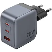 Vention Fedb0-eu 2xusb-c 1xusb-a 65w/30w/gan Nätverk Usb-a Och Usb-c Väggladdare 30w