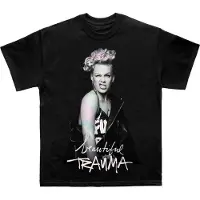 Ginza.se Pink: Unisex T-Shirt/Wink (Black) (Back Print) (XX-Large)