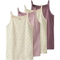 Name it Linnen - Noos - 4-pack - Smörkräm - - 13-14 år (158-164) - Linne