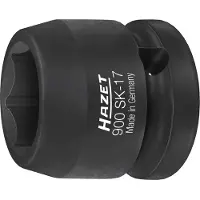 Hazet 900SK-17 900SK-17 Yttre sexkantprofil Mutterdragare-hylsnyckelinsats 17 mm 1/2 17 mm 1/2