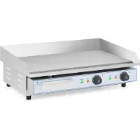 Royal Catering Elektriskt stekbord - 730 x 400 mm - - Slät - 2 x 2,200 W
