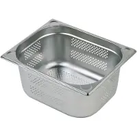 H.W.Larsen Gastro-behållare 1/2 GN 12,5 l | 32,5 x 26,5 x 20 cm | perforerad rostfritt stål (st)