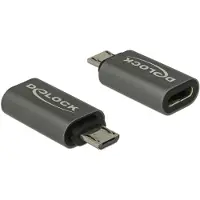 DeLOCK USB 2.0 Adapter [1x USB 2.0 Micro-B hane - 1x USB-C 3.1-uttag] 65927 0 mm