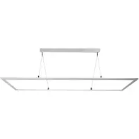 Deko-light 342220 LED Panel transparent, eckig, 50 W, 3000/4000 K, Silber Pendellampa EEK: E (A - G) LED LED fast installerad 53 W Vit