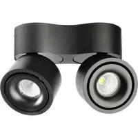 Deko-light 348236 Uni II Mini Double Utanpåliggande belysning LED 21.0 W Svart