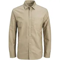 R.D.D. ROYAL DENIM DIVISION Skjorta 'RDDLESNER' mörkbeige