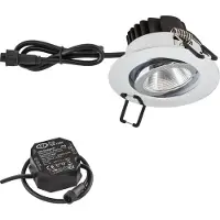 EVN PC650N61102 PC650N61102 LED-inbyggnadsbelysning LED LED fast installerad 6 W Krom