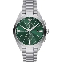 Giorgio Armani Kronografklocka - - AR11480 - Silver - Återvunnet rostfritt stål - 5 ATM