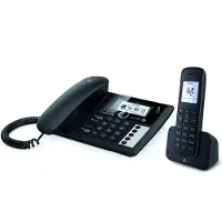 Telecom Sinus PA 207 Plus 1 bordstelefon och handset, svart
