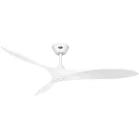 CasaFan ECO AIRSCREW 152 MW-MW Takfläkt 28 W (Ø x H) 1520 mm x 275 mm Matt vit med fjärrkontroll, Vinterdrift