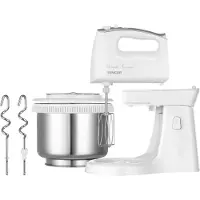Sencor SHM 6206SS, Handmixer, Rostfritt stål, Vit, Knådning, Mixning, 1,2 m, 2,5 l, 500 W