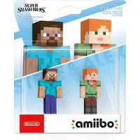 Amiibo Steve & Alex (Smash Bros Collect