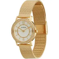 GUESS Analog klocka 'Melody' guld / vit
