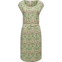 Ragwear Klänning 'Lilithe Ikat' beige / ljusgrön / rosa / röd