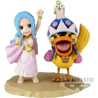 Banpresto One Piece Världssamlarobjekt Log-serien Nefertari Vivi &amp; Karoo-figur 7 Cm