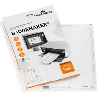 Durable Slitstarka BADGEMAKER namninsatser för namnbrickor 54x90 mm - (20 ark med 10 st.)