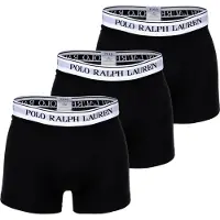 Ralph Lauren Boxershorts 'Classic' ljusgrå / svart / vit