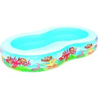 Bestway Family 262x157x46 Cm Oval Uppblåsbar Pool