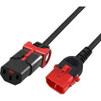 ACT Ak5503 C13 Iec Lock+-c14 Iec Lock Dual Pc3602 Strömkabel 1.5 M