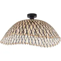 QAZQA Art Deco taklampa svart bambu 60 cm - Alka