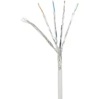 Renkforce RF-4145298 RJ45 Nätverkkabel, Patchkabel CAT 6A S/FTP 20.00 m Grå med låsskydd, Flamskyddsmedel 1 st