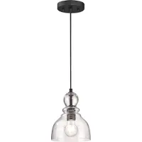 WESTINGHOUSE Glas pendellampa Fiona, dimbar, Brun / mässing, Vardagsrum / matsal, Glas, Antik, Pendellampa