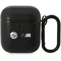 BMW BMA222PVTK AirPods 1/2-skydd svart/svart Läder Curved Line