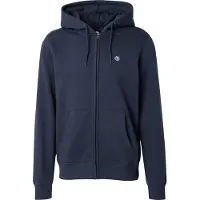 Element - Sweatshirts - Icon Embroidery Zipped Sweatshirt Eclipse Navy för Unisex - Storlek M - Marinblå