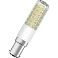 Ledvance OSRAM LED SLIM - LED-glödlampa - B15d - 6.5 W (motsvarande 60 W) - klass E - varmt vitt ljus - 2700 K - transparent