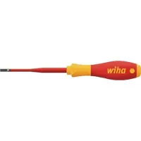 Wiha Schlitz-Schraubendreher 6,5mm SoftFinish-slimFix VDE1000V VDE Spårskruvmejsel Klingbredd: 6.5 mm Klinglängd: 150 mm DIN 7437, DIN 5264, DIN ISO 2380, DIN