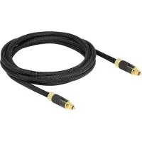 DeLOCK - Digial audiokabel (optisk) - SPDIF - TOSLINK hane till TOSLINK hane - 2 m - fiberoptisk - antracit