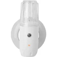 Niermann Standby LED nattlampa 3 in 1 Multifunktions-LED, Vitt / opal, Hall, Syntetmaterial, Modern, LED-vägglampa, vägglampa inomhus