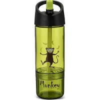 Carl Oscar Vattenflaska m. Sugrör - 2-I-1 - 300/150 ml - Lime m. - - One Size - Vattenflaska