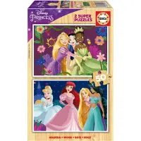 Educa Borras 2x50 Bitars Disney Prinsesspussel
