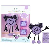 Duronic Figur/Sinneskuber m. Ljus - Lumi - Lila - - One Size - Badleksaker