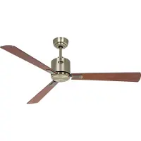 CasaFan ECO NEO III 132 MA-NB/KI WiFi Flügel Nussbaum/Kirsche Takfläkt 27 W (Ø x H) 132 cm x 360 mm Mässing antik med fjärrkontroll, Timer, Vinterdrift,